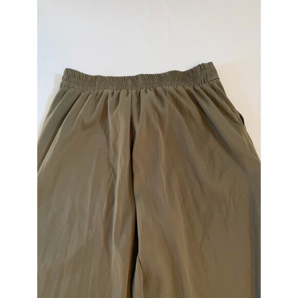 Max Studio Wide Leg Pull On Pants Womens XL Green Career Office Boho Chic - Picture 13 of 16